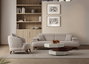 Atelier Del Sofa Bonjo Walnut - Beige